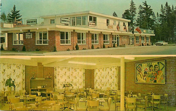 The Fort Restaurant & Gift Shop - Old Postcard (newer photo)